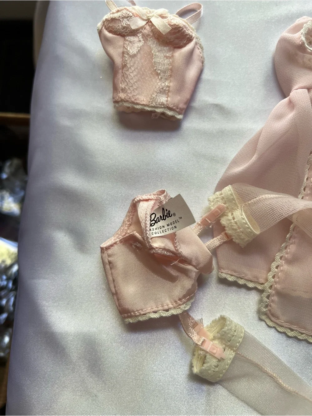 Barbie Pink Lingerie Doll Outfit Set